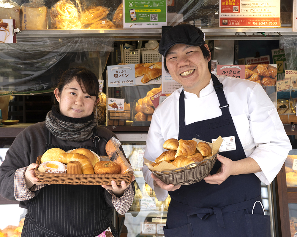 新入社員の店舗での様子